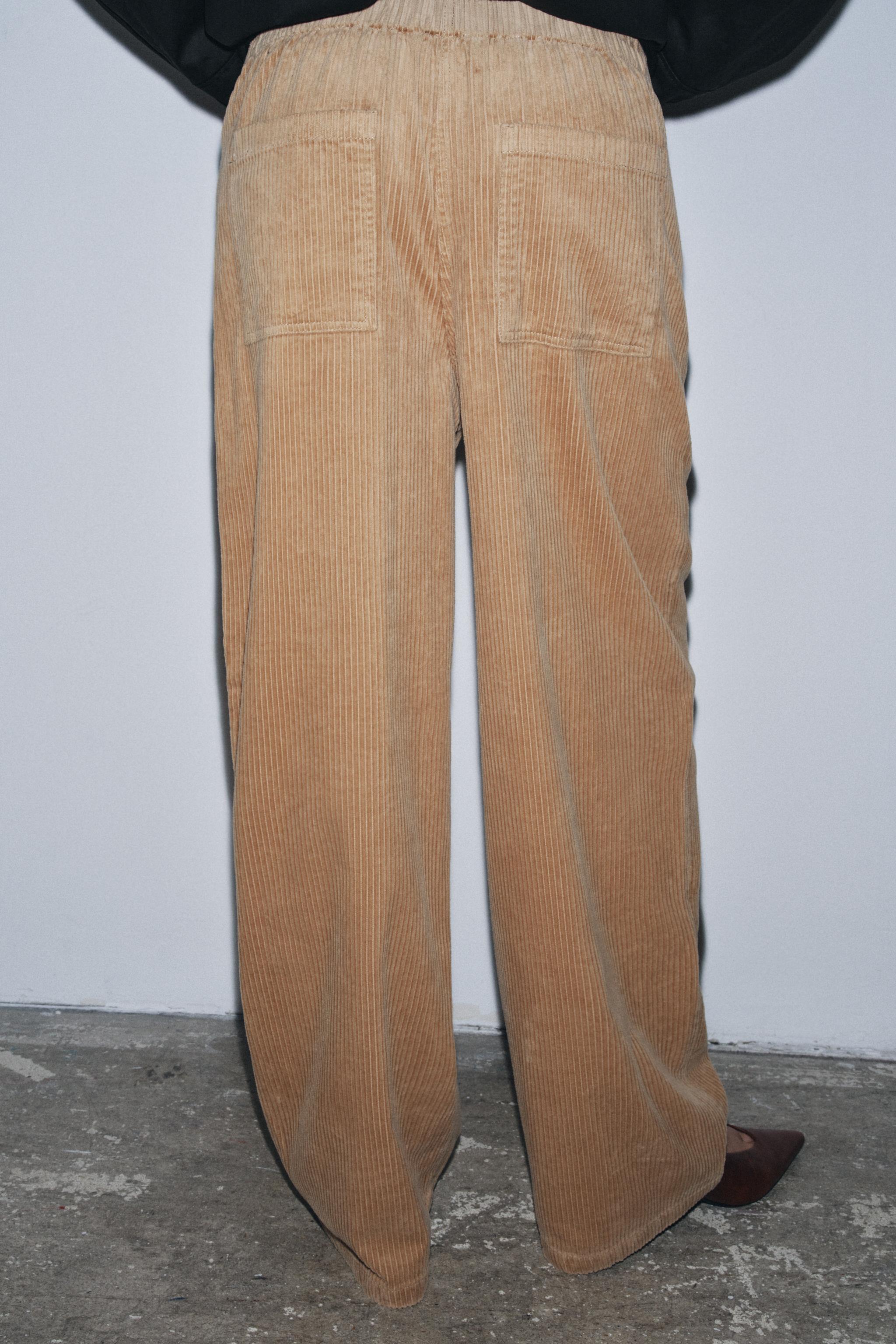 PANTALON CÔTELÉ LARGE ZW COLLECTION